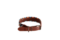 Handmade collar with colourful patterns woven by hand by artisans in Mexico. Handmade collar with colourful patterns woven by hand by artisans in Mexico. Your furry friend will love this beautiful and unique collar. Extra large dog collar  blues and reds