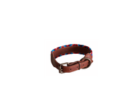 Handmade collar with colourful patterns woven by hand by artisans in Mexico. Handmade collar with colourful patterns woven by hand by artisans in Mexico.
Your furry friend will love this beautiful and unique collar. Medium dog collar  pink, blue, red