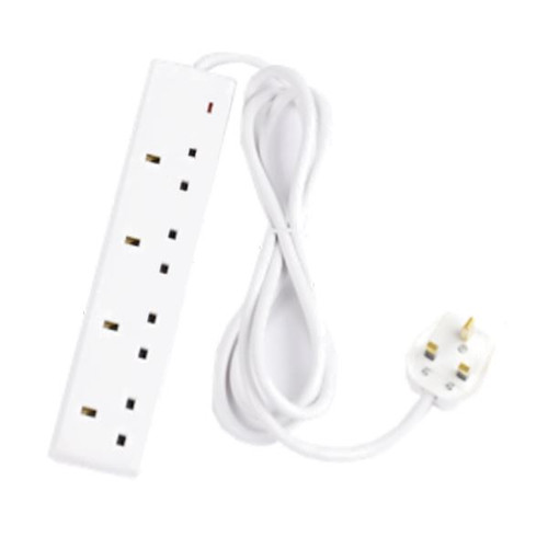 4 WAY TRAILING SOCKET 13AMP 5M EXTENSION CABLE