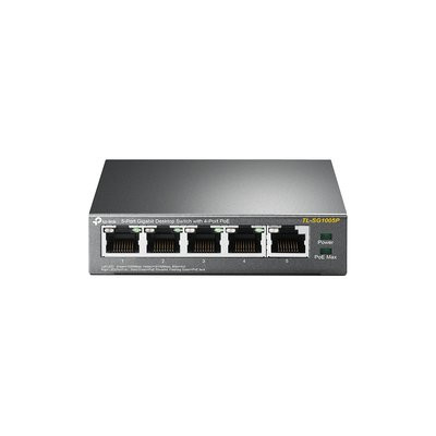 TP-Link 5 Switch with 4 PORT POE 10/100/1000 TL-SG1005P