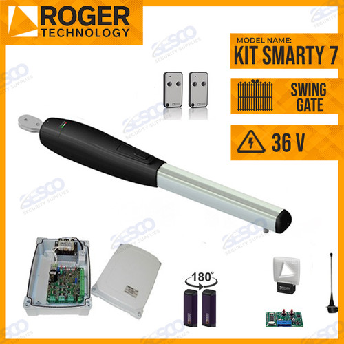 Roger Technology SMARTY 7 BRUSHLESS 36v Electric Gate Kit - Single