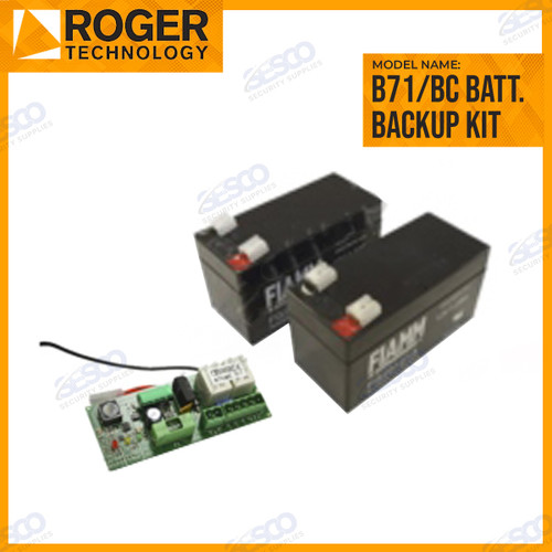 Roger Technology Brushless B71/BC and BT12V12 Battery Backup Kit