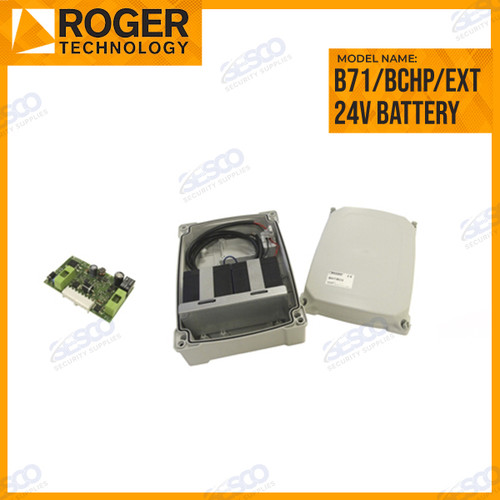 Roger Technology Brushless B71/BCHP/EXT 24v External Battery backup