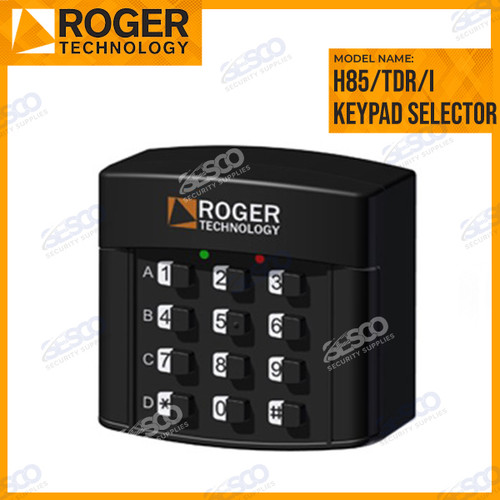 Roger Technology H85/TDR/I Keypad Selector with 12 Digit Numbers, Built-in