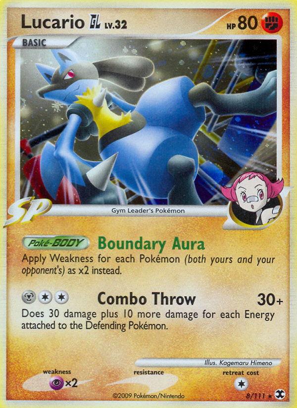Pokemon Rising Rivals Symbol Lucario GL 8/111 - Rising Rivals Holofoil - Game Nerdz