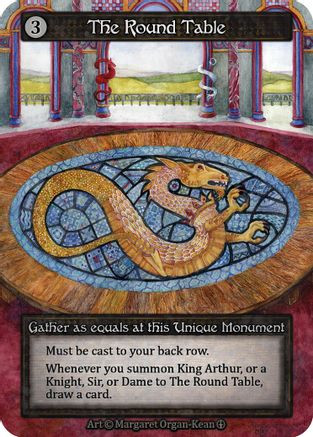 Table Arthurienne The Round Table - Arthurian Legends - Game Nerdz