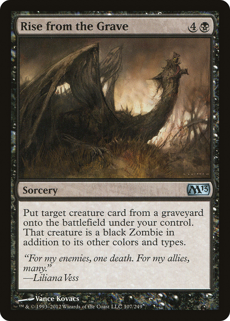 Rise from the Grave (M13-107) - Magic 2013 Foil - Game Nerdz