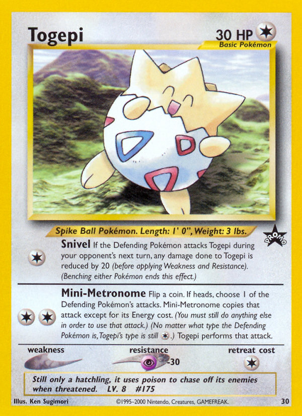 Togepi 30/53 - Wizards Black Star Promos - Game Nerdz