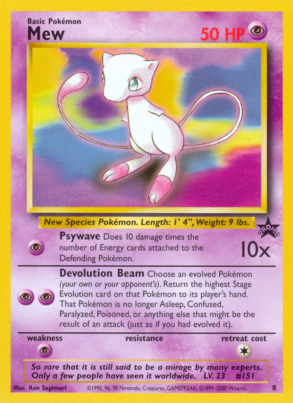 Mew 8/53 - Wizards Black Star Promos - Game Nerdz