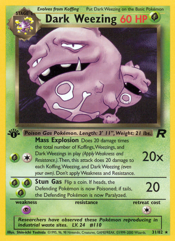koffing pokemon card 1995 Koga's Koffing 2000 First Edition PSA 9 Pokemon Card main image 0