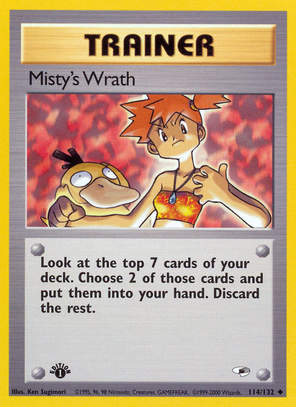 Misty's Wrath 114/132 - Gym Heroes 1st Edition - Game Nerdz