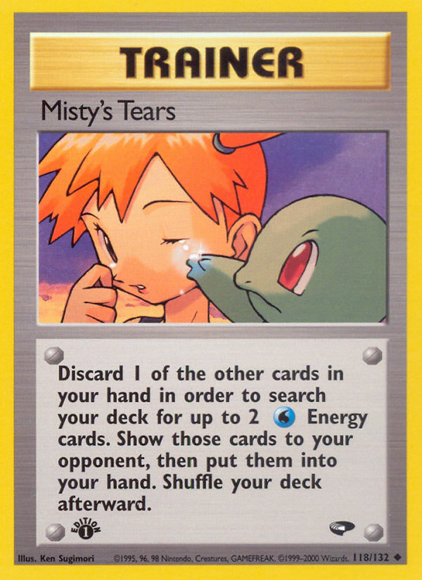 N*A様 ポケモンカード 英語版 Misty’s Tears 118/132 Misty's Tears 118/132 - Gym Challenge 1st Edition - Game Nerdz