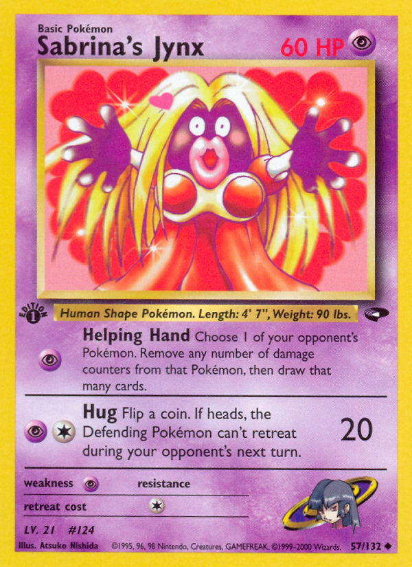 Sabrina's Jynx 57/132 - Gym Challenge 1st Edition - Game Nerdz