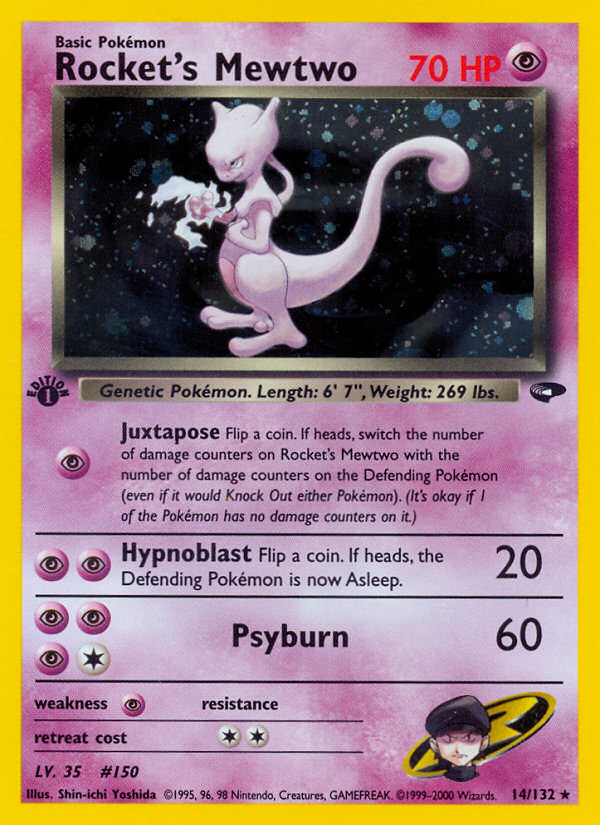 pokemon cards 1st edition mewtwo Mewtwo's Grail Moment in the PSA Vault Spotlight Auction Discard 1 Psychic Energy card in order to prevent all effects of attacks Pokemon Mewtwo 1st Edition 1999