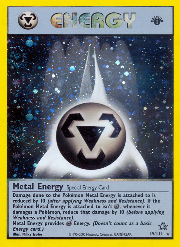 Metal Energy 19/111 - Neo Genesis Unlimited Holofoil - Game Nerdz