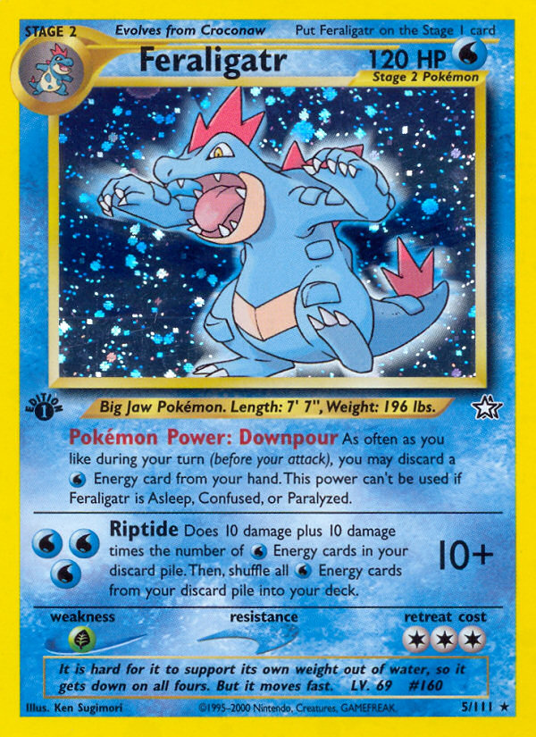 Feraligatr 5/111 - Neo Genesis 1st Edition Holofoil - Game Nerdz