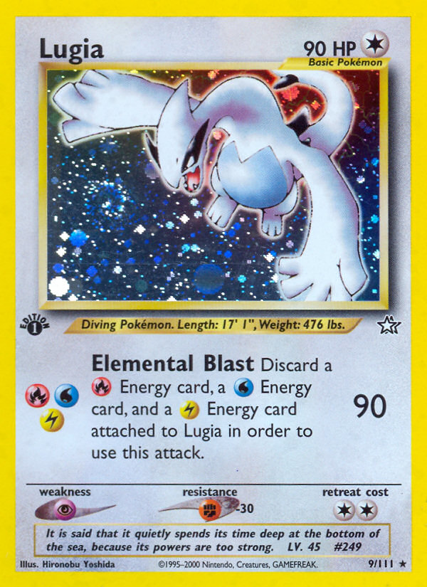 Lugia 9/111 - Neo Genesis Unlimited Holofoil - Game Nerdz