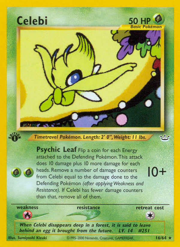 Celebi 16/64 - Neo Revelation 1st Edition - Game Nerdz