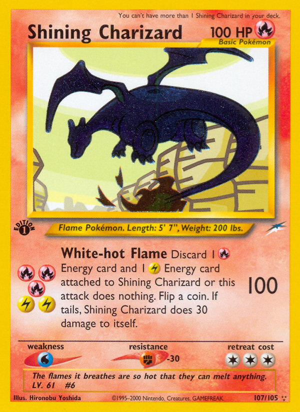 Shining Charizard 107/105 - Neo Destiny 1st Edition Holofoil - Game Nerdz