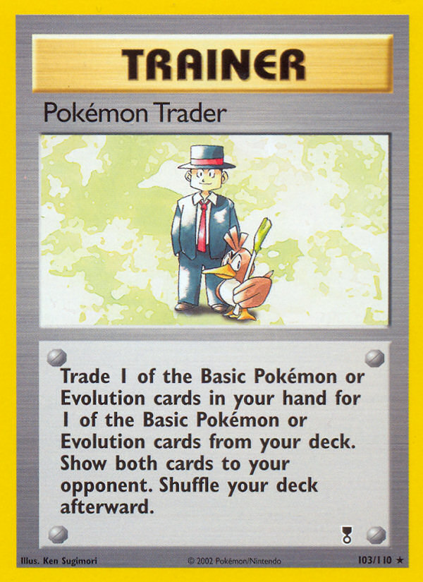 POKEMON TRADER 103/110 トレーナー 英語版ポケモン Pokémon Trader 103/110 - Legendary Collection Reverse Holofoil