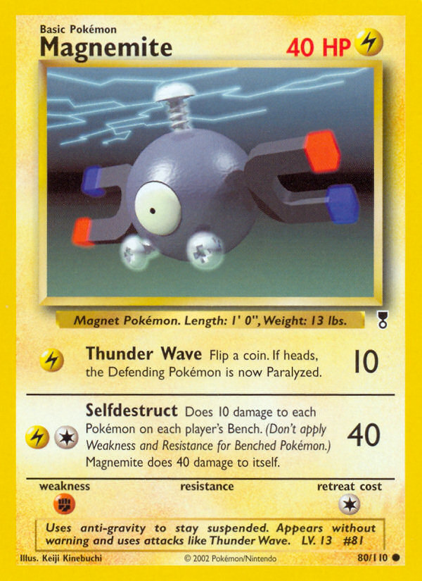 海外版 コイル Magnemite 1st Edition PSA8 Magnemite 80/110 - Legendary Collection - Game Nerdz