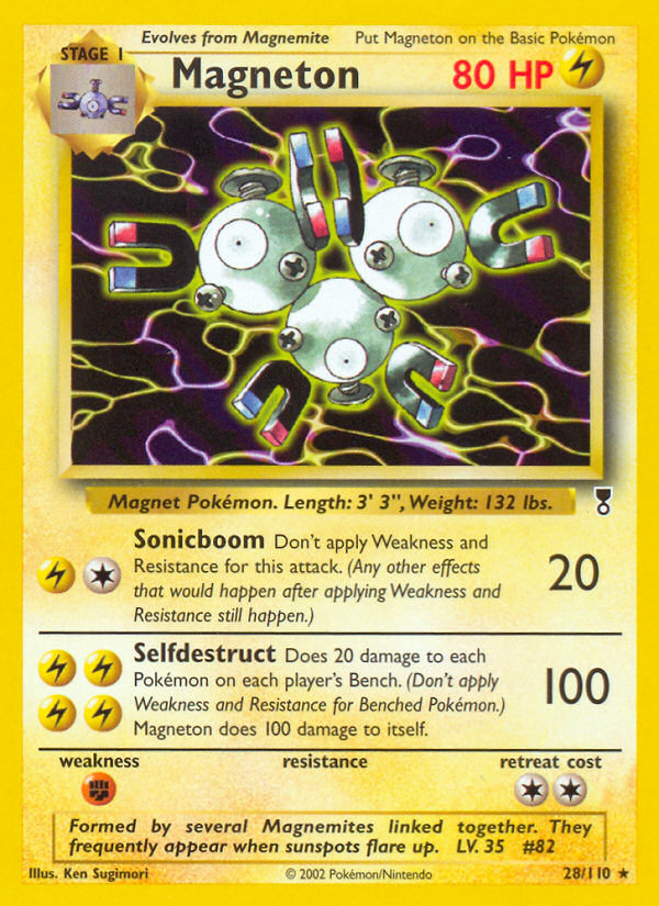 Magneton 28/110 - Legendary Collection Reverse Holofoil - Game Nerdz