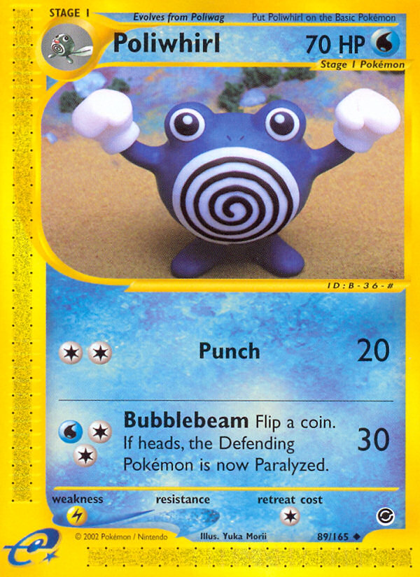Poliwhirl 89/165 - Expedition Base Set Reverse Holofoil - Game Nerdz