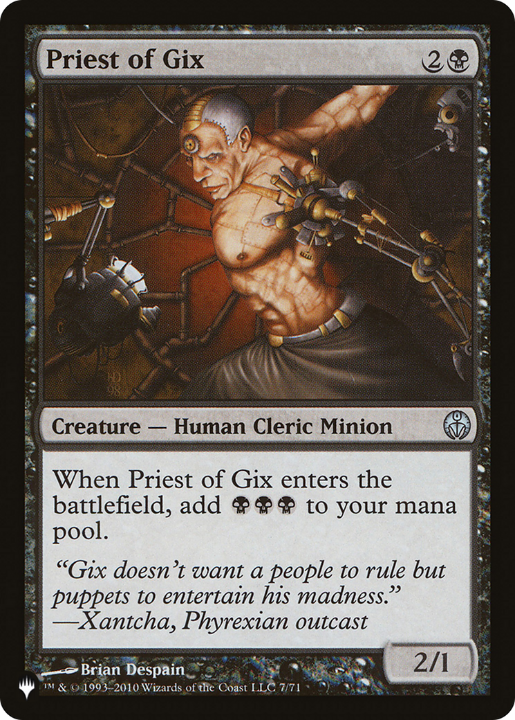 Priest of Gix (LIST-DDE-7) - The List - Game Nerdz
