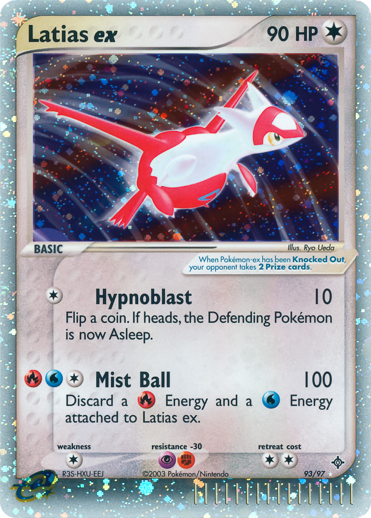 Latias ex 93/97 - Dragon Holofoil - Game Nerdz