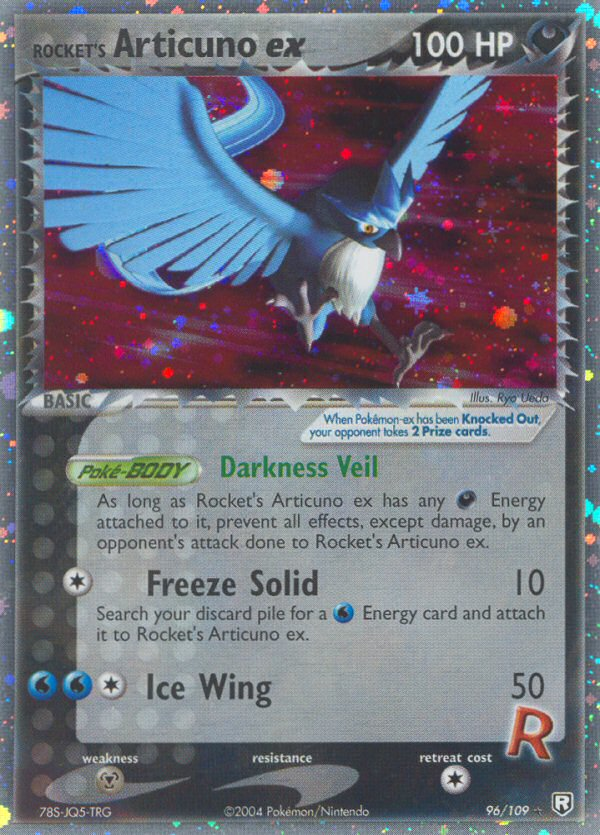 articuno pokemon card ex Legendary Battle Deck - Colorless Cold Crush (50) You may discard an Energy card attached to Articuno ex Articuno ex Pokemon Plasma Storm