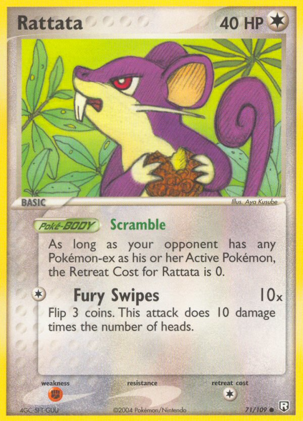 Rattata 71/109 - Team Rocket Returns Reverse Holofoil - Game Nerdz Rattata 71/109 - Team Rocket Returns Reverse Holofoil - Game Nerdz