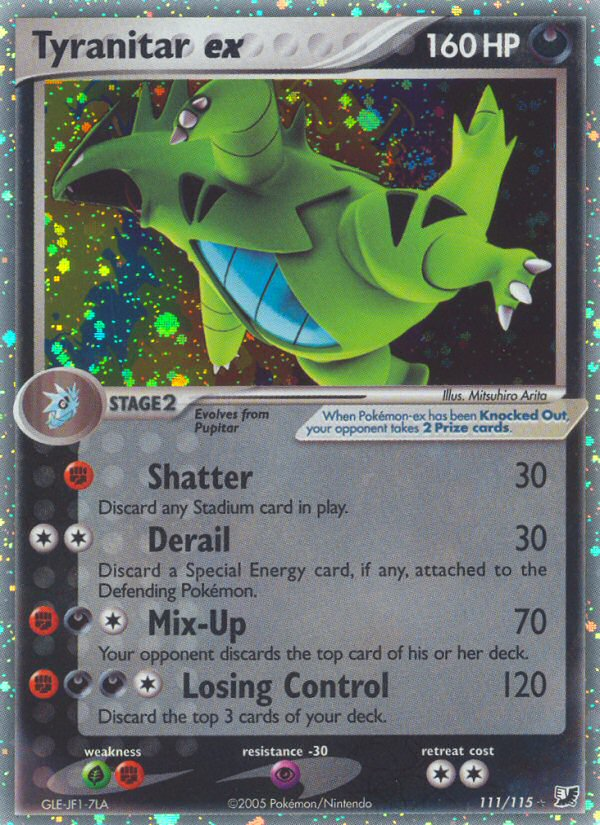 Tyranitar ex 111/115 - Unseen Forces Holofoil - Game Nerdz