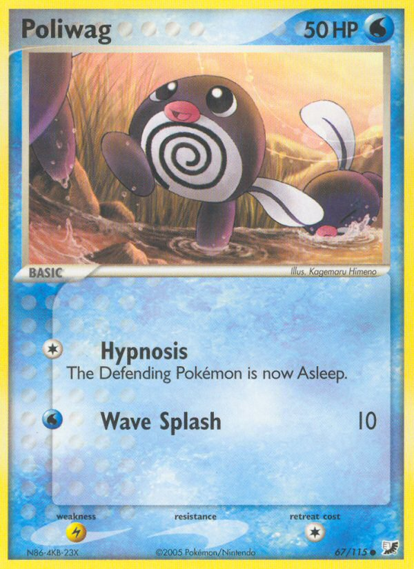 poliwag basic pokemon card value Poliwag 59/102 - Base Set - Pokemon Card - Unlimited Edition - NM