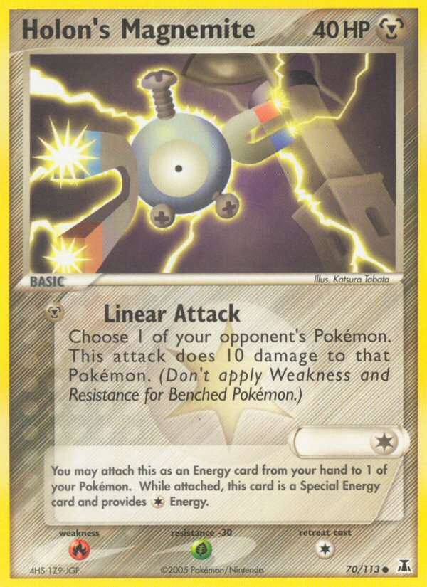 magnemite pokemon card 42/135 The item may be similar but not exactly the same as the image (e.g Holon's Magnemite 70/113 - Delta
