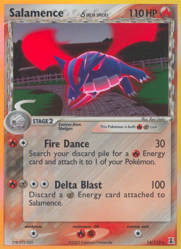 Salamence  14/113 - Delta Species Holofoil - Game Nerdz
