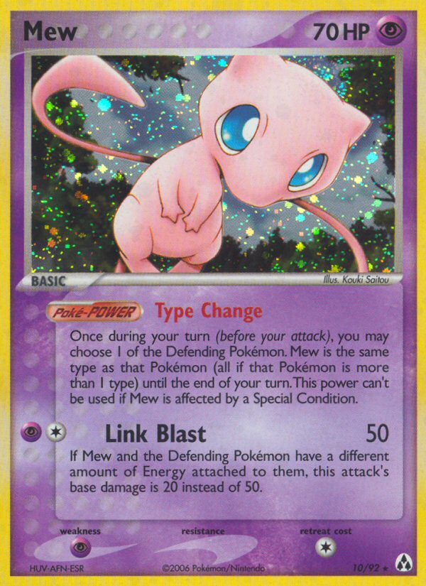 Mew 10/92 - Legend Maker Holofoil - Game Nerdz