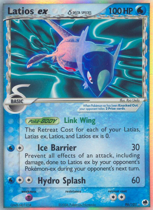 Latios ex 96/101 - Dragon Frontiers Holofoil - Game Nerdz Latios ex 96/101 - Dragon Frontiers Holofoil - Game Nerdz