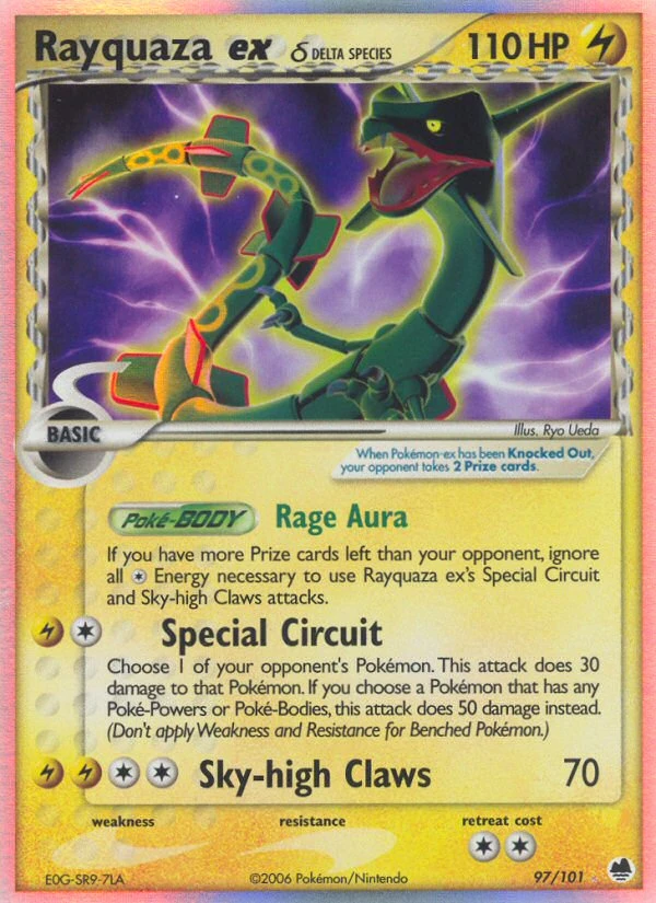 Rayquaza ex δ 97/101 - Dragon Frontiers Holofoil - Game Nerdz