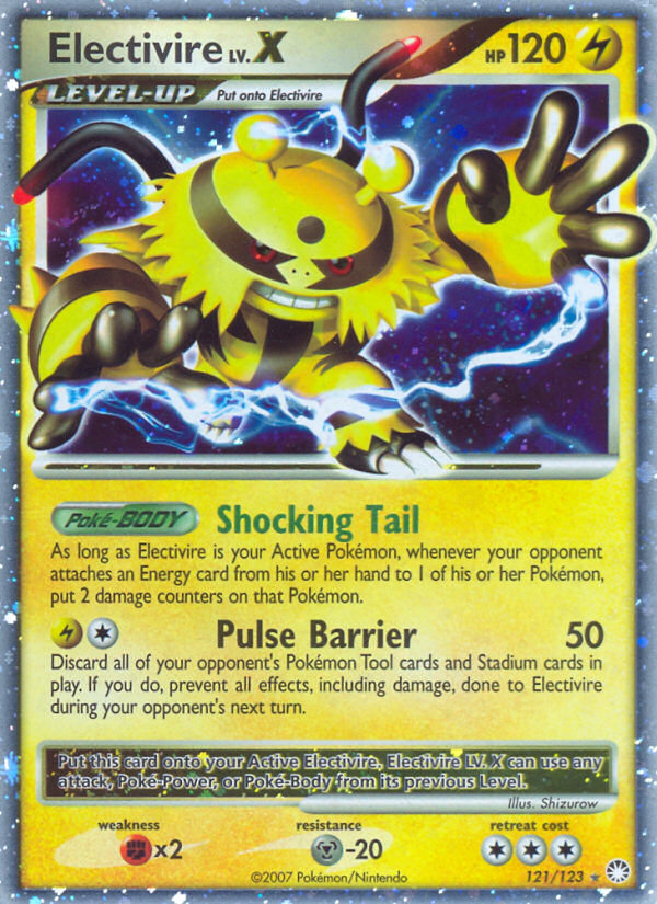 Electivire LV.X 121/123 - Mysterious Treasures Holofoil - Game Nerdz