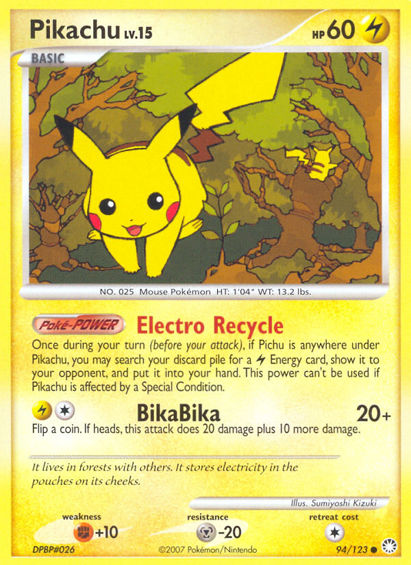 Pikachu 94/123 - Mysterious Treasures Reverse Holofoil - Game Nerdz