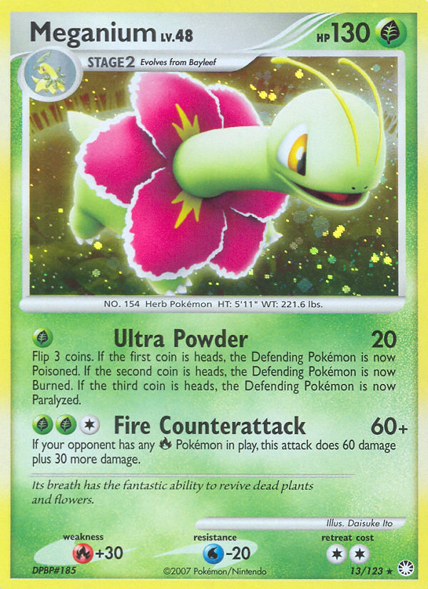 Meganium 13/123 - Mysterious Treasures Holofoil - Game Nerdz