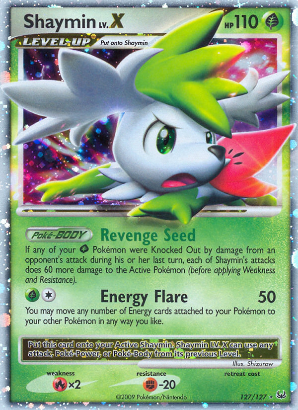 xanadu pokemon card Shaymin LV.X 127/127 - Platinum Holofoil * Please note that there is a possibility that our ordered quantity will be cut by the supplier. Switch 93/100 PL / LP