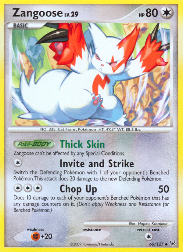 Zangoose 66/127 - Platinum - Game Nerdz