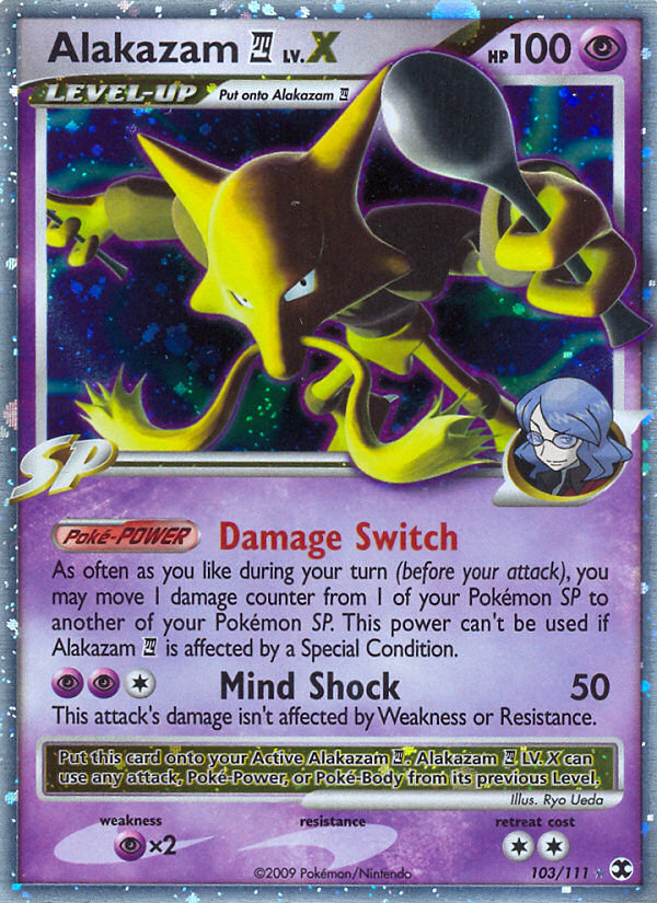 Alakazam E4 LV.X 103/111 - Rising Rivals Holofoil - Game Nerdz