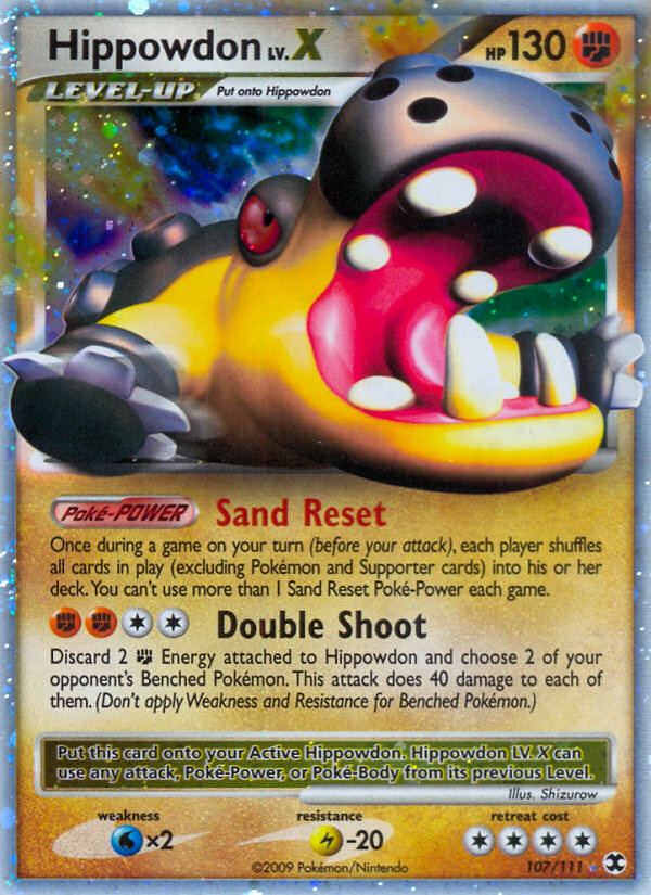 Hippowdon LV.X 107/111 - Rising Rivals Holofoil - Game Nerdz