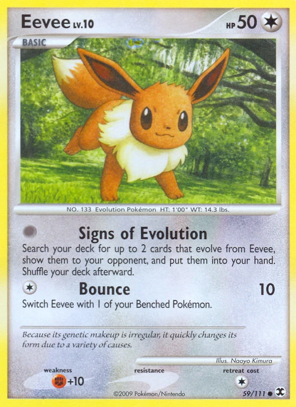 Eevee 59/111 - Rising Rivals Reverse Holofoil - Game Nerdz