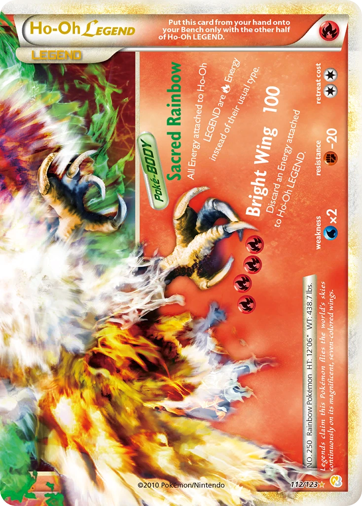 Ho-Oh LEGEND 112/123 - HeartGold SoulSilver Holofoil - Game Nerdz
