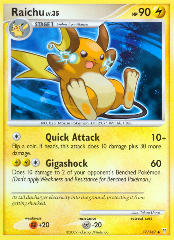 Raichu 77/147 - Supreme Victors Reverse Holofoil - Game Nerdz