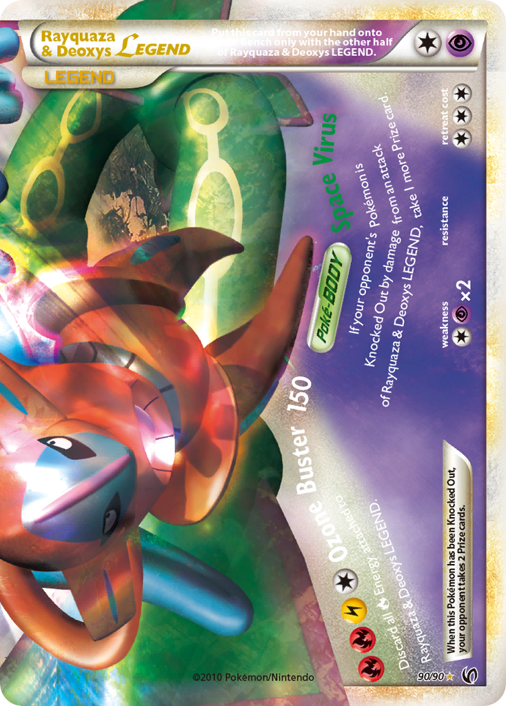Rayquaza & Deoxys LEGEND 90/90 - HSUndaunted Holofoil - Game Nerdz