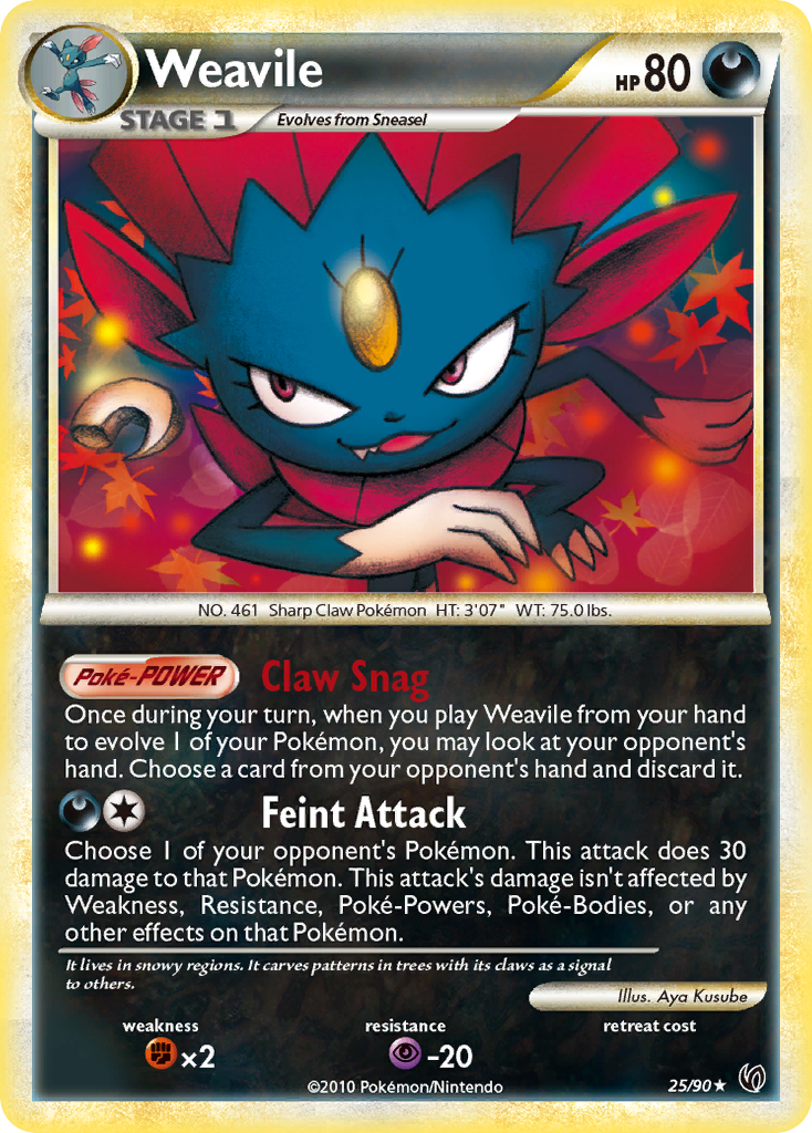pokemon weavile card Pokémon TCG: Mega Evolution—Phantasmal Flames Triple Pack (1 Foil Promo & 3 Booster Packs) : Toys & Games [Darkness][Darkness][Colorless] Slashing Claw 110. Weavile 031 - Holofoil SWSH06